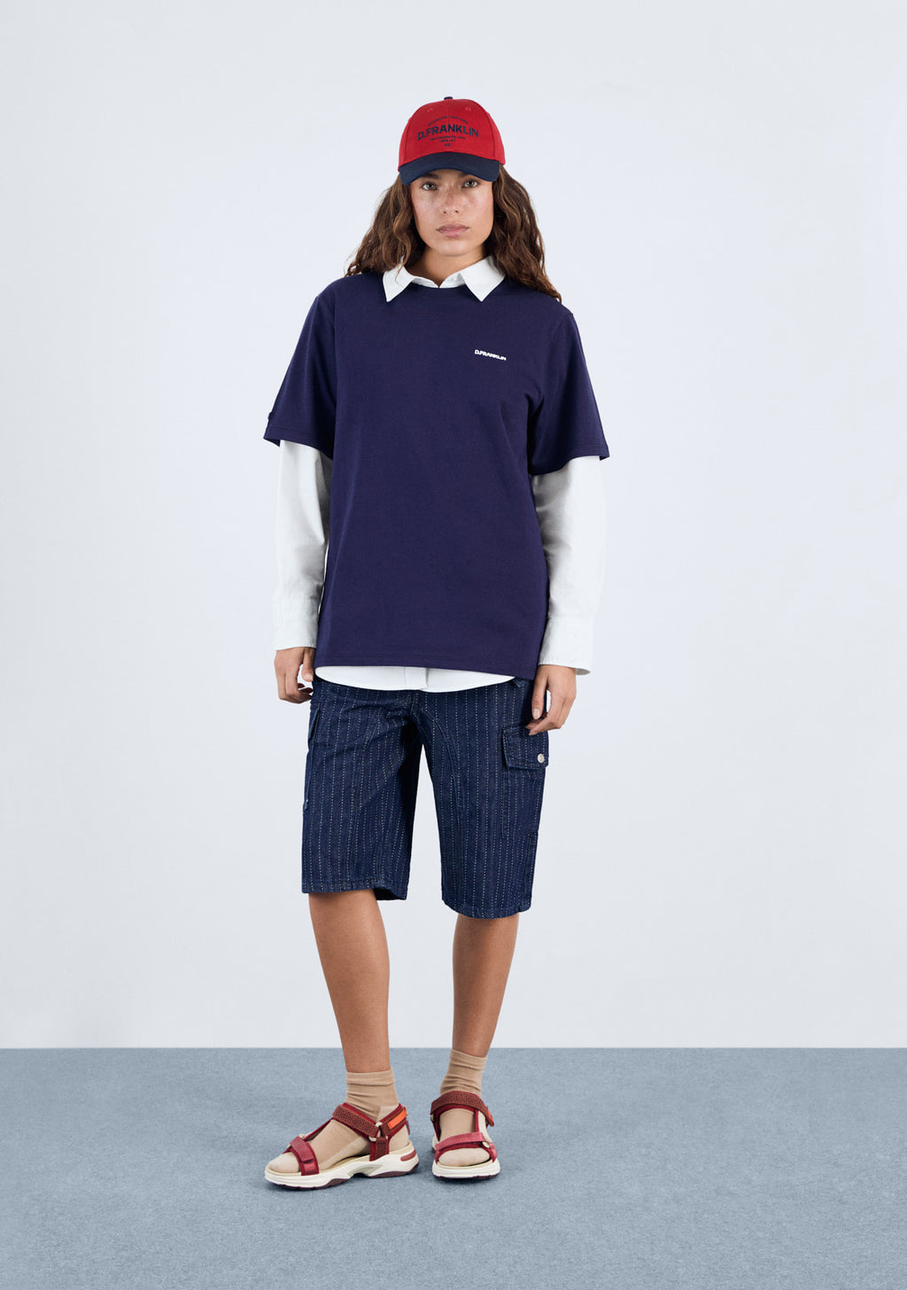 Best Pizza T-Shirt Navy / White