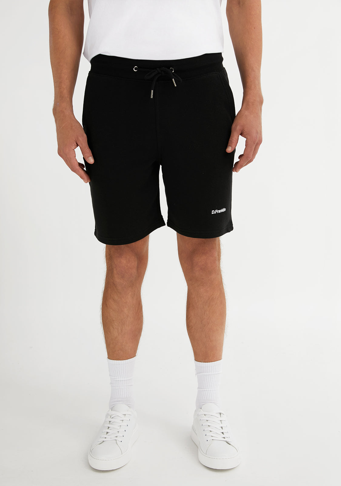 Logo Jogger Shorts Black / White