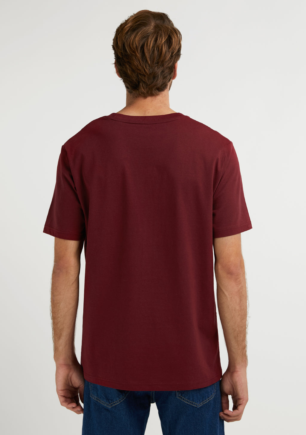 Flag T-Shirt Burgundy / Orange