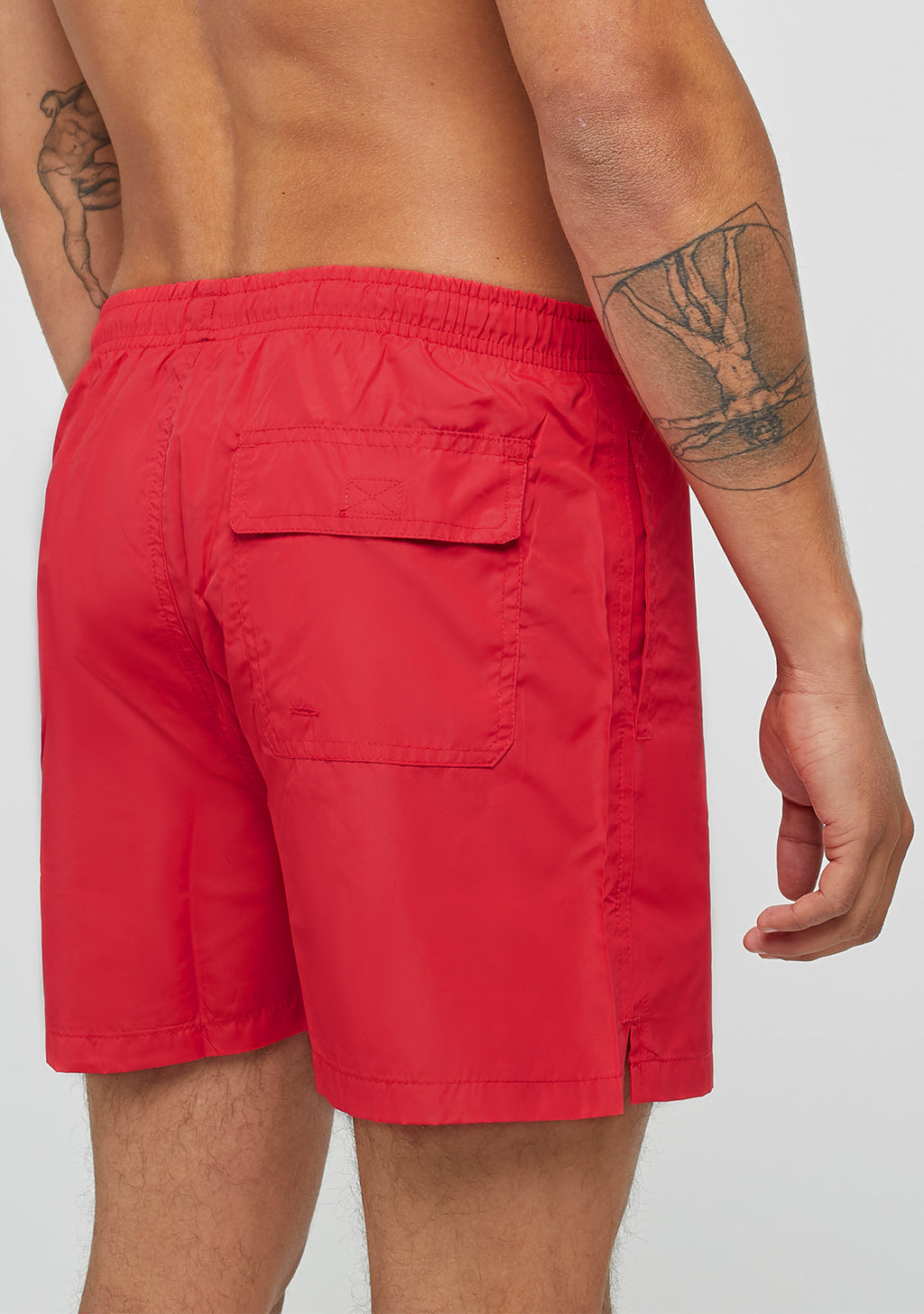 Red Swim Short Smiley