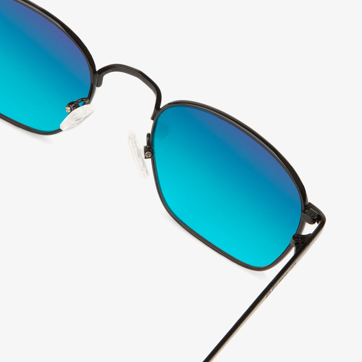 Classic Metal Square Black / Flash Blue Revo