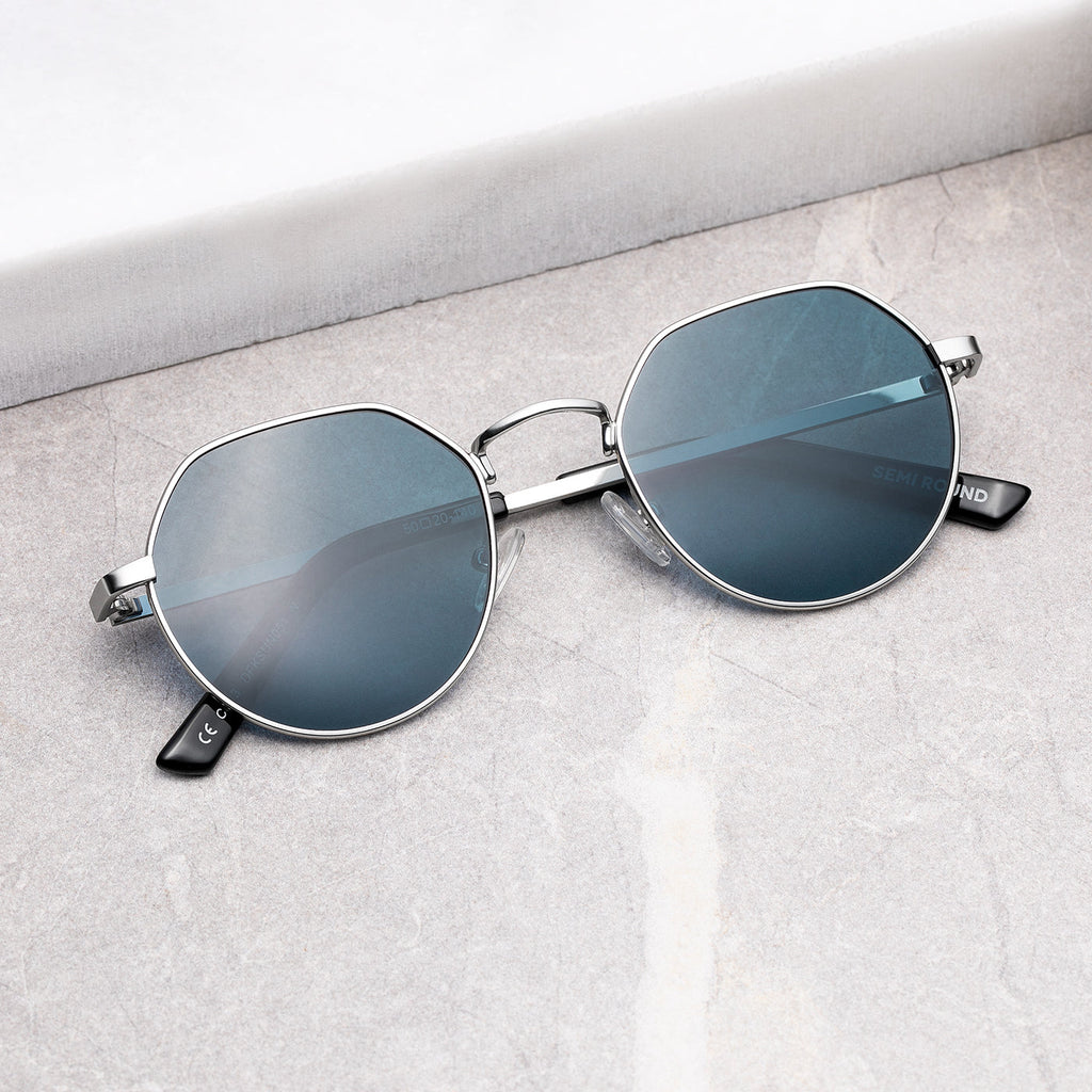 Classic Semi Round Silver / Blue