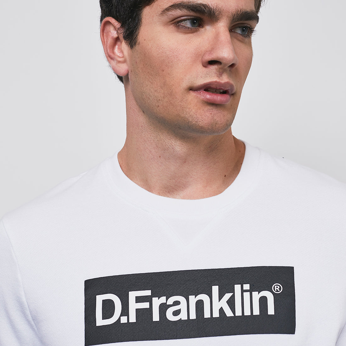 Black / White Rec Sweatshirt - White