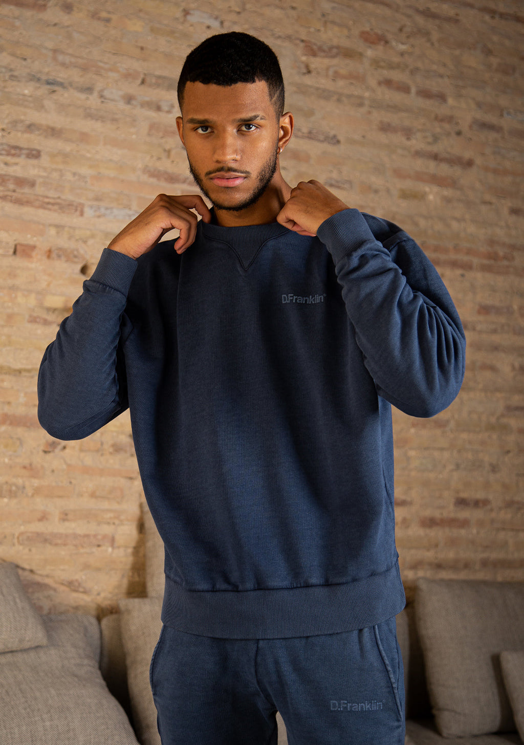 Sweatshirt Oversized D.Franklin Basic Navy