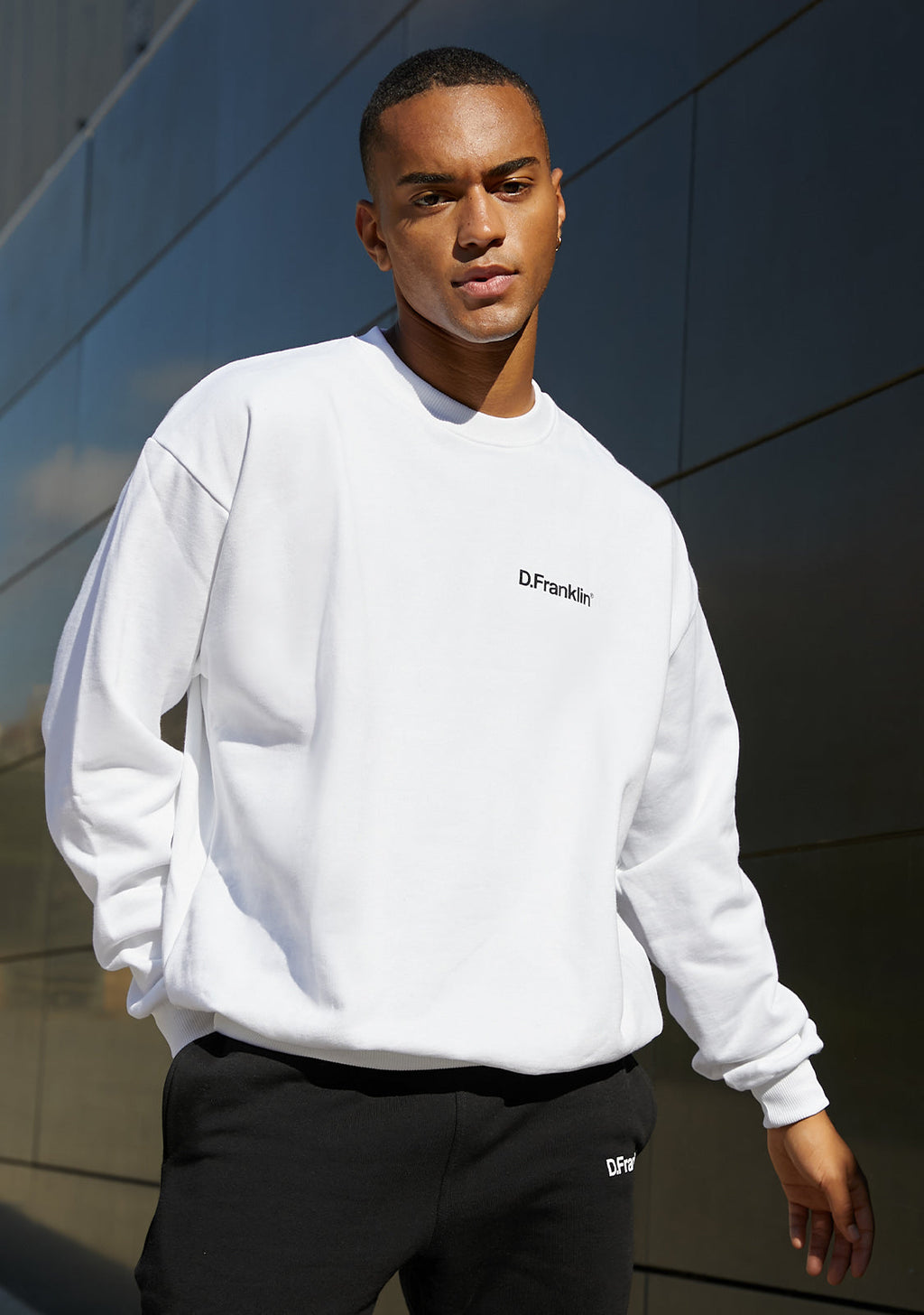 Sweatshirt Oversized D.Franklin Basic White