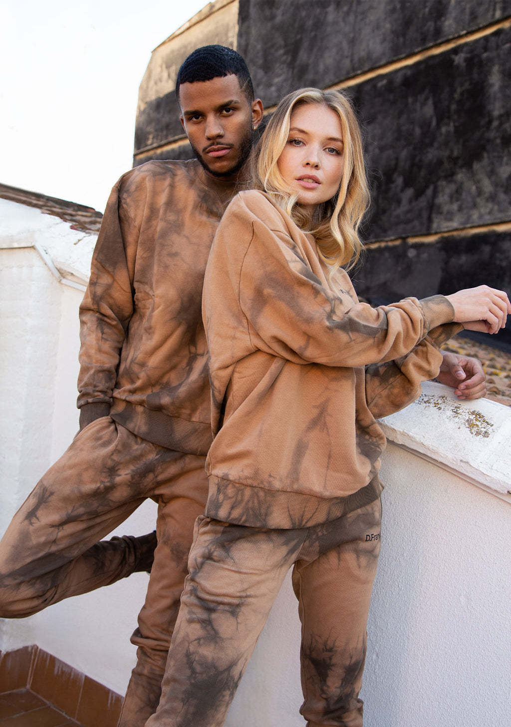 Sweatshirt Oversized D.Franklin Tie Dye Stone