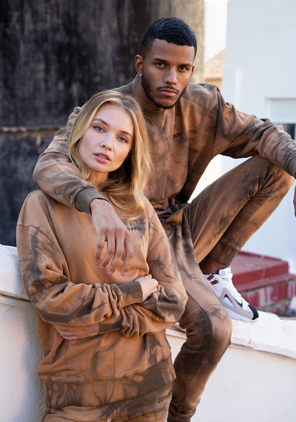 Sweatshirt Oversized D.Franklin Tie Dye Stone