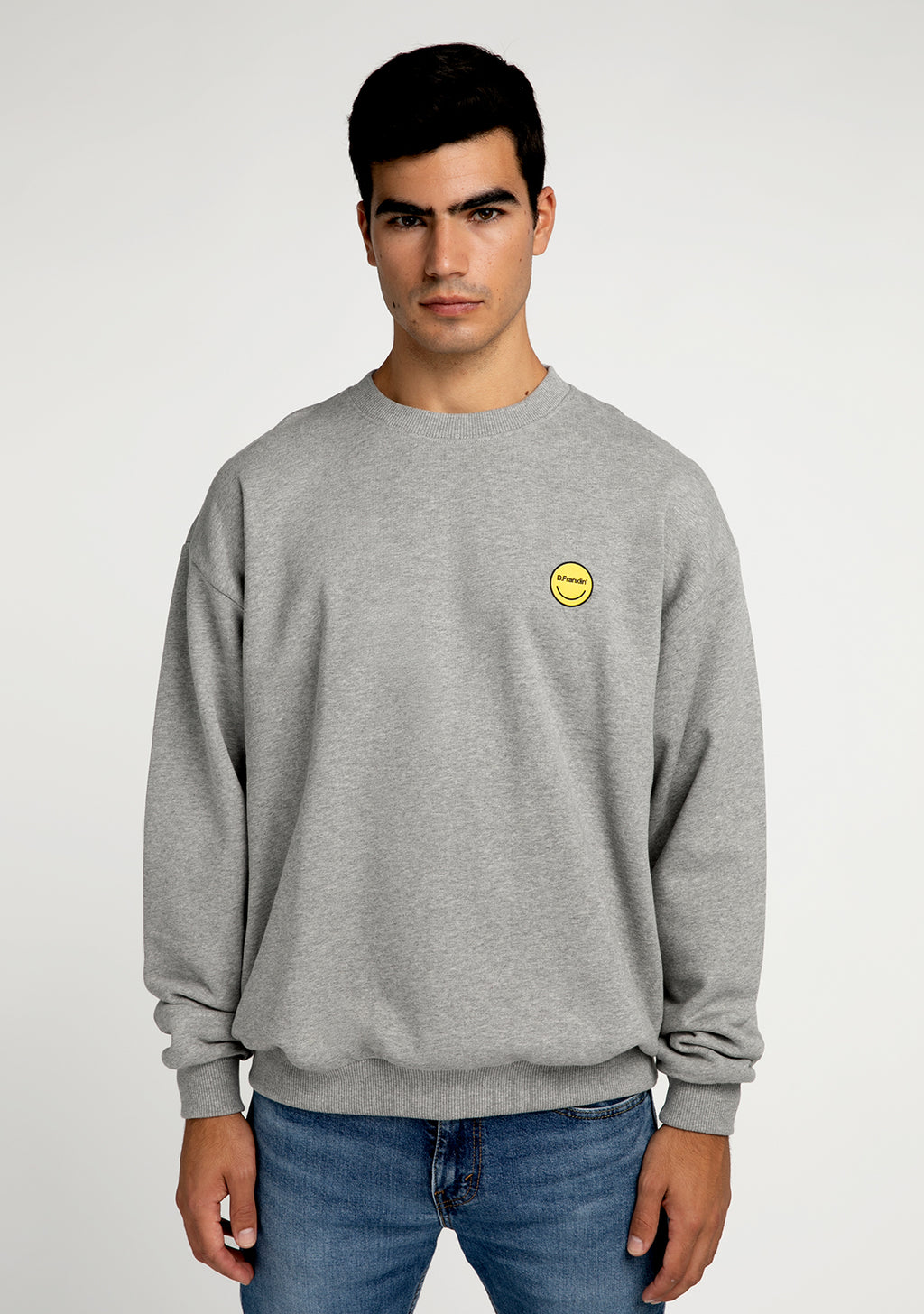 Sweatshirt Smiley Grey