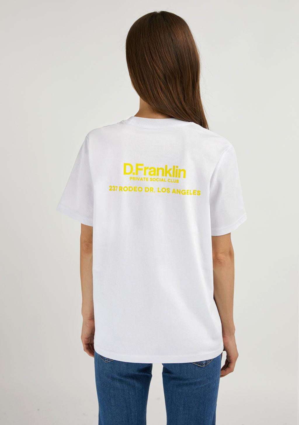 Social Club T-Shirt White / Yellow