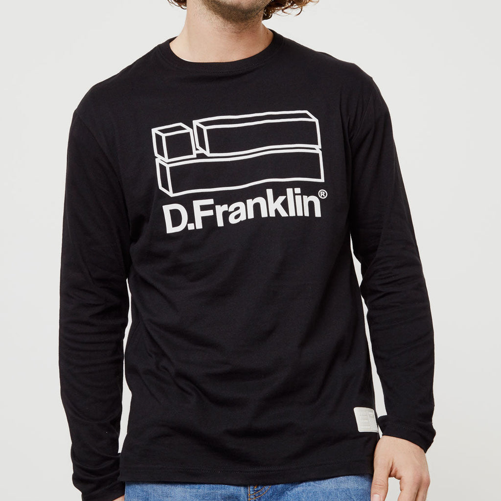 Flag Long Sleeve T-Shirt Black