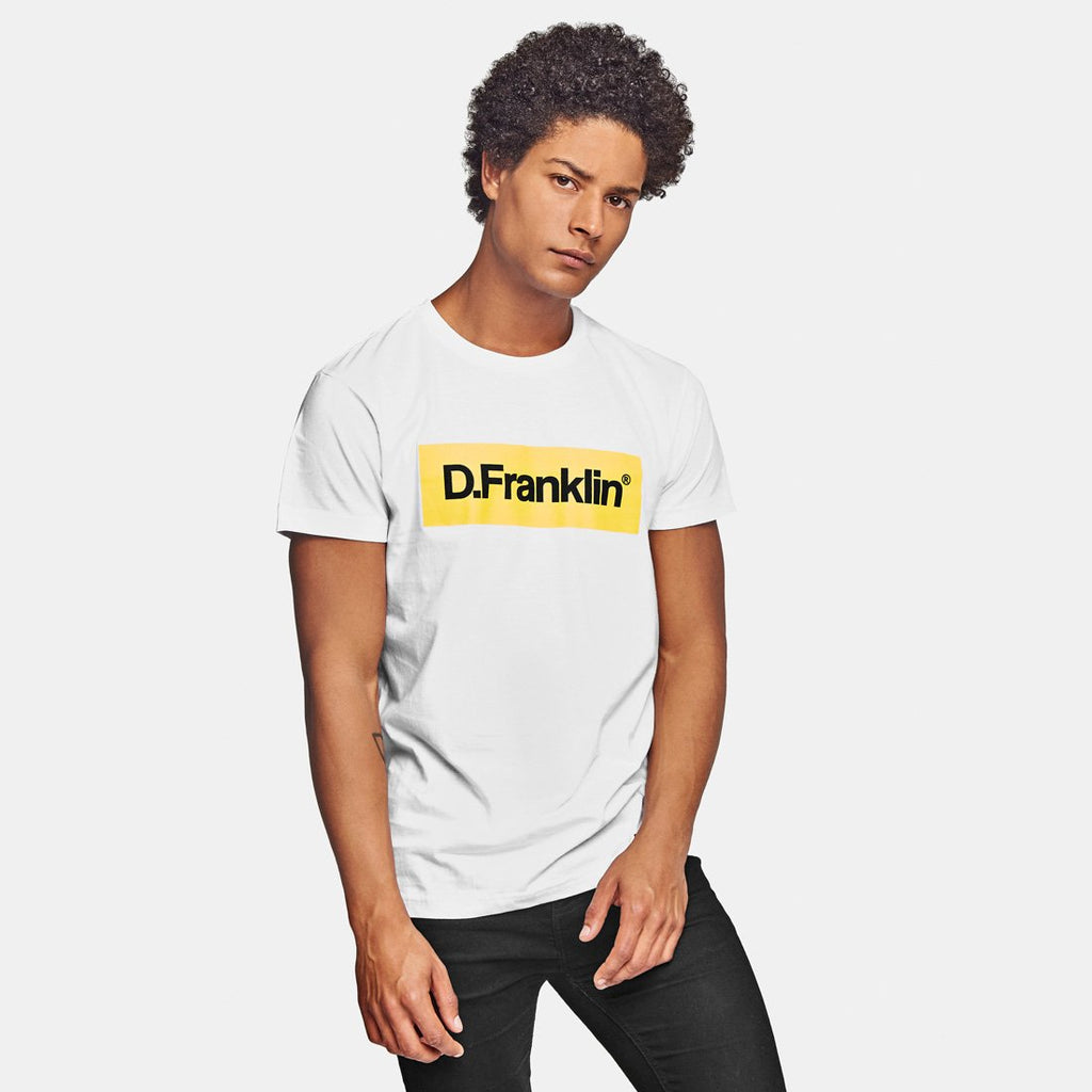Yellow Rec White Tee
