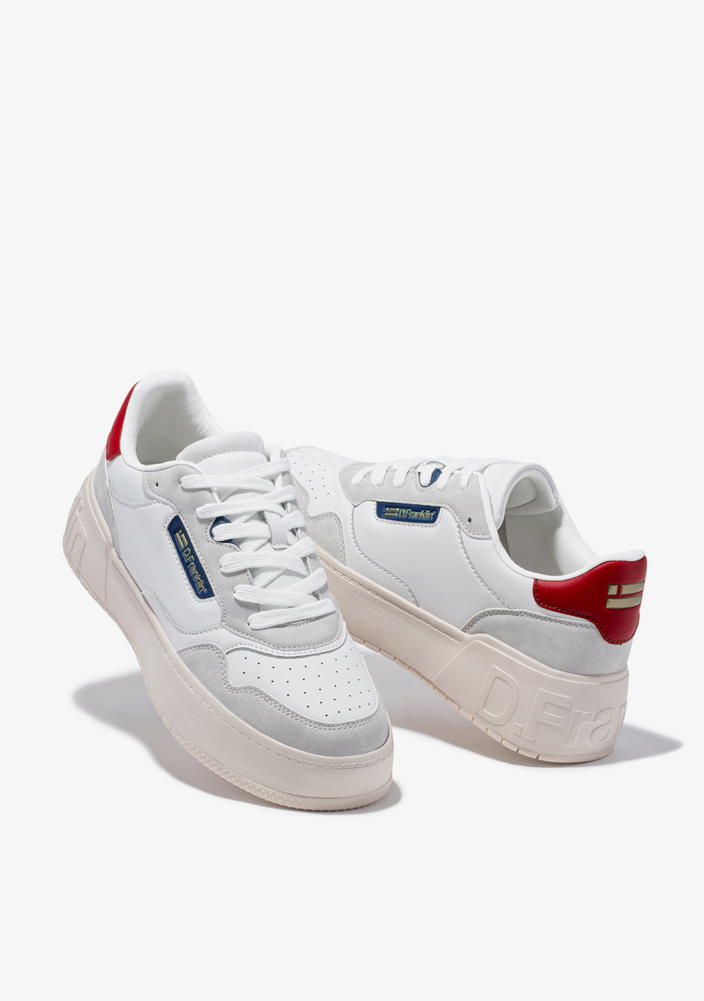 Low Court Basic White / Red / Navy